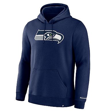 Men's Fanatics Navy Seattle Seahawks Legacy Fleece Pullover Hoodie