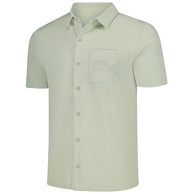 Men's Fanatics Light Green New York Jets Front Office Button-Up Shirt