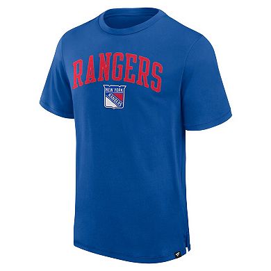 Men's Fanatics Royal New York Rangers Elevated Pima T-Shirt