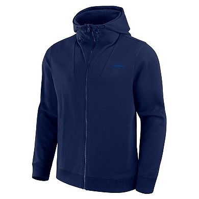 Men's Fanatics Navy Washington Capitals Elements Tonal Primary Tri-Blend Full-Zip Hoodie