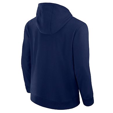Men's Fanatics Navy Washington Capitals Elements Tonal Primary Tri-Blend Full-Zip Hoodie