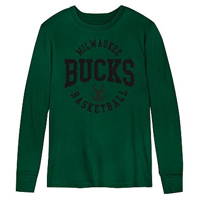 Preschool Hunter Green Milwaukee Bucks Around the Block Long Sleeve T-Shirt