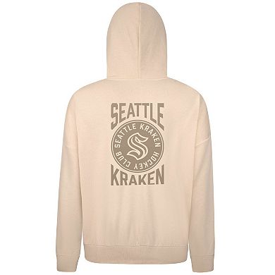 Men's Levelwear Cream Seattle Kraken Contact Stamp Pullover Hoodie