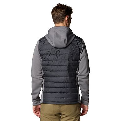 Men's Columbia Black Clemson Tigers Out-Shield Hybrid Full-Zip Hoodie Jacket