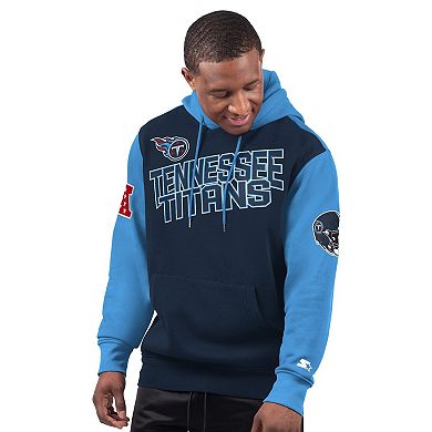 Men's Starter Navy Tennessee Titans Extreme Pullover Hoodie