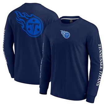 Unisex Fanatics Navy Tennessee Titans Elements Strive Long Sleeve T-Shirt