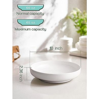 65 oz Serving Bowls for Wedding, 10'' Large Salad Bowls Set of 2