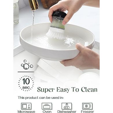 65 oz Serving Bowls for Wedding, 10'' Large Salad Bowls Set of 2