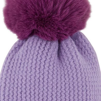 Plush Knit Pom Pom Beanie