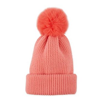 Plush Knit Pom Pom Beanie