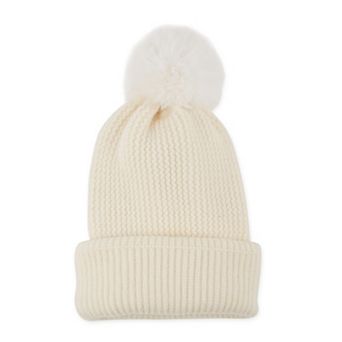 Plush Knit Pom Pom Beanie