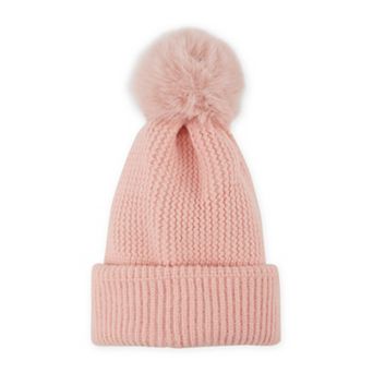 Plush Knit Pom Pom Beanie