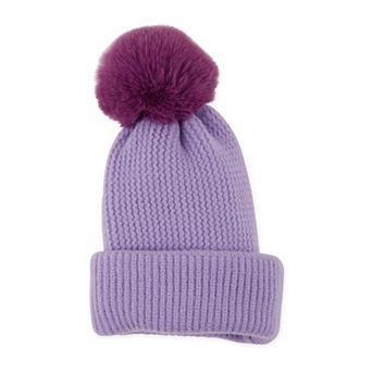 Plush Knit Pom Pom Beanie