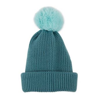 Plush Knit Pom Pom Beanie
