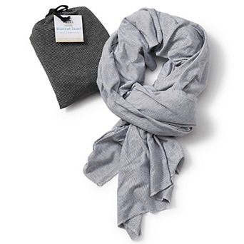Blanket Scarf - Gray Stripe
