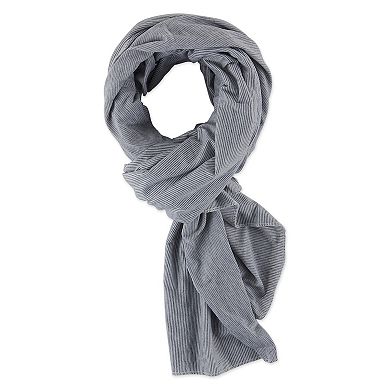 Blanket Scarf - Gray Stripe