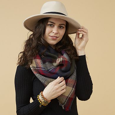 Plaid Blanket Scarf