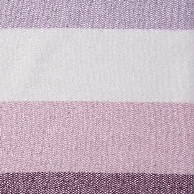 Vibrant Stripe Fringe Scarf - Purple