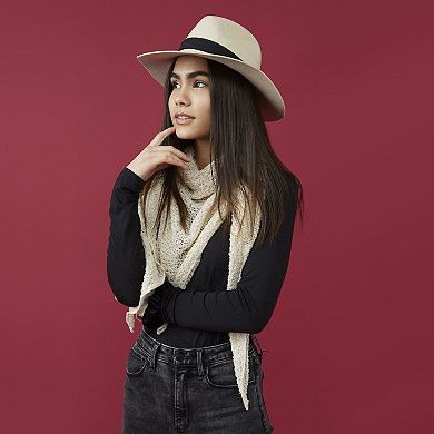 Fall Cowboy Scarf - White