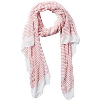Coral Tiny Stripe Insect Shield Scarf
