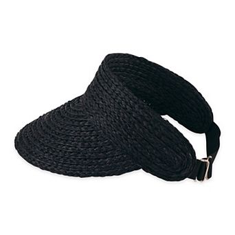 Straw Visor - Black
