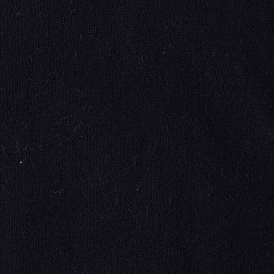 Black Solid Cotton Poncho