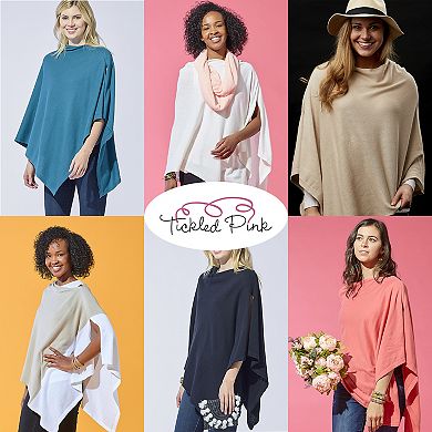 Black Solid Cotton Poncho