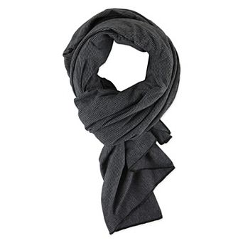 Blanket Scarf - Black Stripe