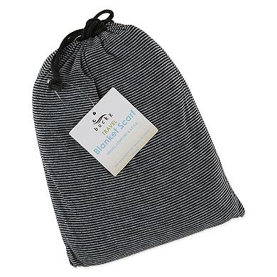 Blanket Scarf - Black Stripe