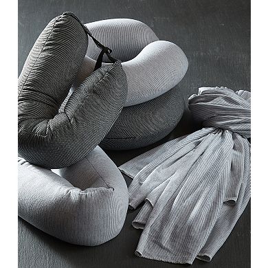 Blanket Scarf - Black Stripe