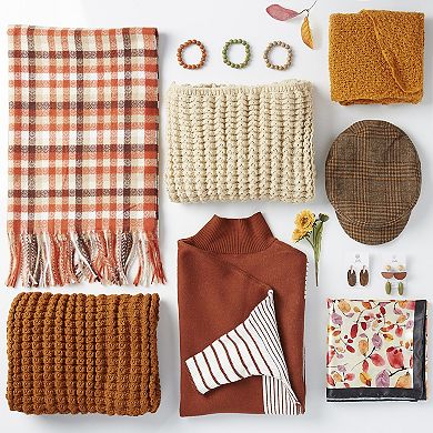 Fall Cowboy Scarf - Rust