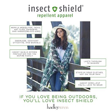 Insect Shield - Branches & Leaves Scarf - Brown