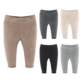 The Peanutshell Baby Boy & Baby Girl Pants, 5-Pack, Earthy Neutrals
