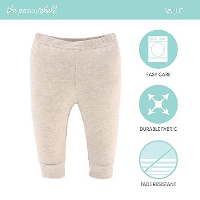 The Peanutshell Baby Boy & Baby Girl Pants, 5-Pack, Earthy Neutrals