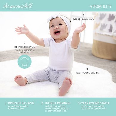 The Peanutshell Baby Boy & Baby Girl Pants, 5-Pack, Earthy Neutrals