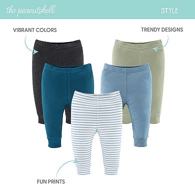 The Peanutshell Baby Boy Pants, 5-Pack, Boy Basics