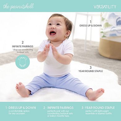 The Peanutshell Baby Boy Pants, 5-Pack, Boy Basics