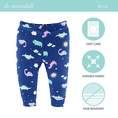 The Peanutshell Baby Girl Pants, 5-Pack, Dino Girl