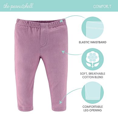 The Peanutshell Baby Girl Jeggings, 4-Pack, Girl