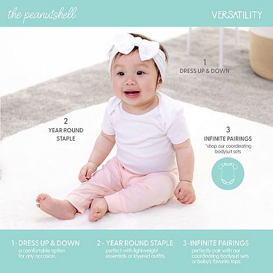 The Peanutshell Baby Girl Pants, 5-Pack, Butterfly Kisses