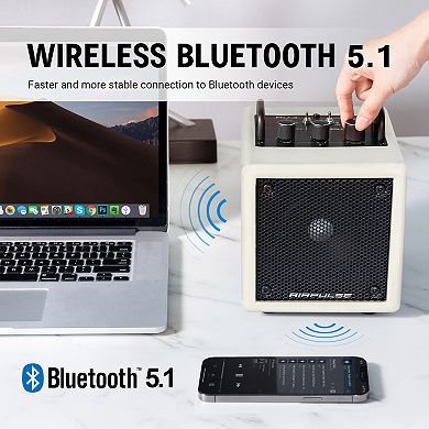 Airpulse Bluetooth Speaker, Compact Speaker with Aux Line Input for Home Office Party