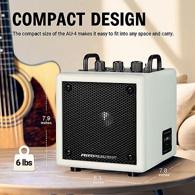 Airpulse Bluetooth Speaker, Compact Speaker with Aux Line Input for Home Office Party