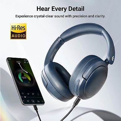 Edifier Hybrid Active Noise Cancelling Headphones, Bluetooth Headset with 45H Playtime Hi-Res Audio