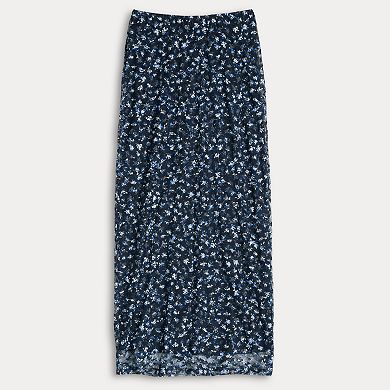 Juniors' Love, Fire Lace Maxi Skirt