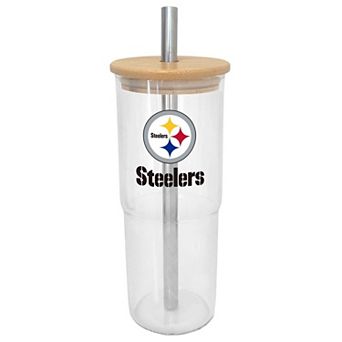 Pittsburgh Steelers 24oz. Glass Tumbler