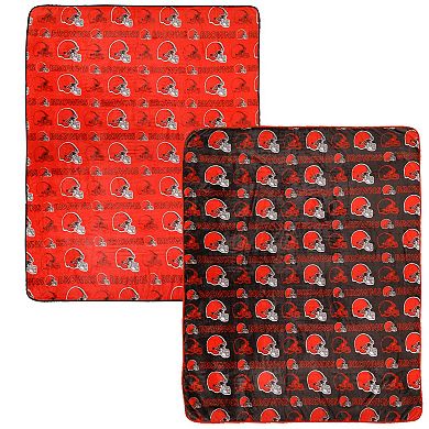 Pegasus Cleveland Browns 60 ۝ x 70 ۝ Home & Away Two-Piece Blanket Set