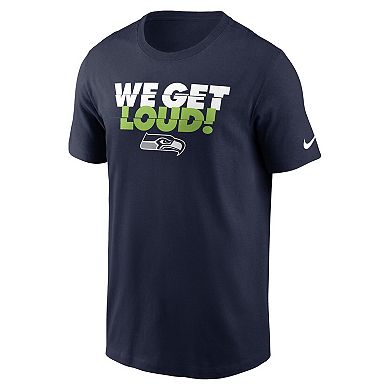Men's Nike College Navy Seattle Seahawks Hometown T-Shirt