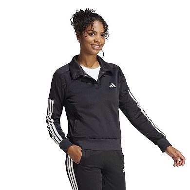 Women's adidas Iconic 3-Stripes Snap Track Top