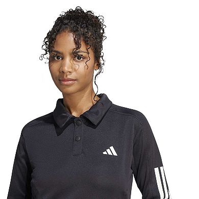 Women's adidas Iconic 3-Stripes Snap Track Top
