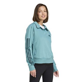 Women's adidas Iconic 3-Stripes Snap Track Top